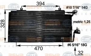 Фото Конденсатор, кондиціонер Behr Hella Service 8FC 351 035-611