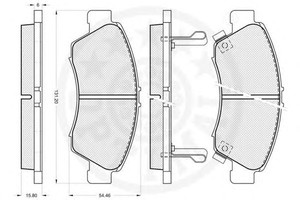 Фото Гальмівні колодки OPTIMAL 9816