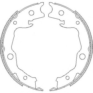 Фото Комплект тормозных колодок, стояночная тормозная система REMSA 4677.00
