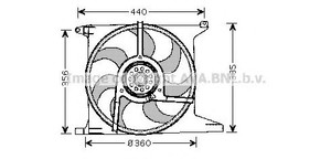 Фото Вентилятор, охолодження двигуна AVA COOLING SYSTEMS OL7512