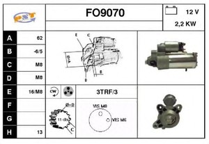 Фото Стартер SNRA FO9070