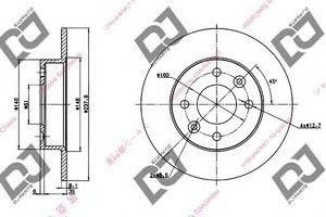 Фото Гальмівний диск DJ PARTS BD1275