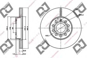 Фото Гальмівний диск DJ PARTS BD1326