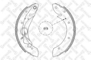 Фото Колодки барабанні STELLOX 430 100-SX