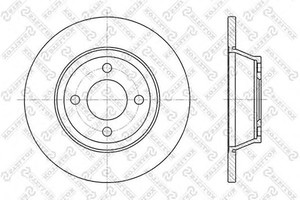 Фото Гальмівний диск STELLOX 6020-4741-SX