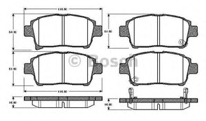 Фото Гальмівні колодки Bosch 0 986 TB2 438