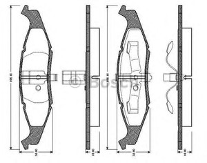 Фото Комплект гальмівних колодок, дискове гальмо Bosch 0 986 TB2 704