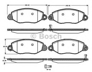 Фото Гальмівні колодки Bosch 0 986 TB2 817