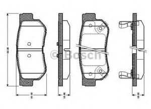 Фото Гальмівні колодки Bosch 0 986 TB2 369