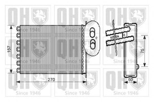 Фото Теплообмінник, отоплення салону QUINTON HAZELL QHR2279