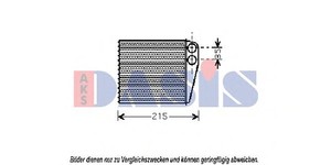 Фото Теплообмінник, отоплення салону AKS DASIS 189001N