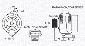 Фото Генератор Magneti Marelli 063377411010