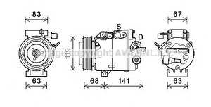 Фото Компресор кондиціонера AVA COOLING SYSTEMS HYK342