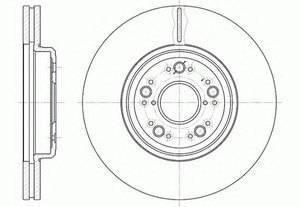 Фото Гальмівний диск KAVO PARTS 61252 10