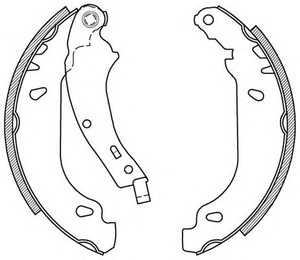 Фото Комплект гальмівних колодок OPEN PARTS BSA2023.00