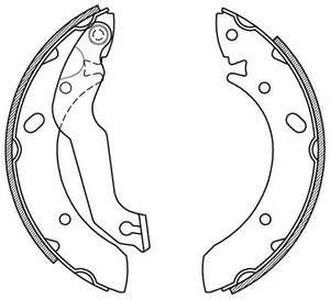 Фото Комплект гальмівних колодок OPEN PARTS BSA217400