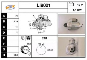 Фото Стартер SNRA LI9001