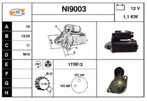 Фото Стартер SNRA NI9003