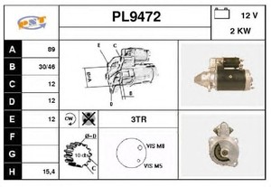 Фото Стартер SNRA PL9472