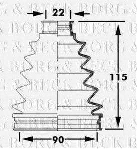 Фото Автозапчасть BORG & BECK BCB6050