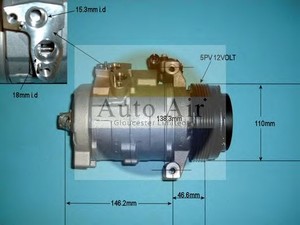 Фото Компресор, кондиціонер AUTO AIR GLOUCESTER 14-9722P