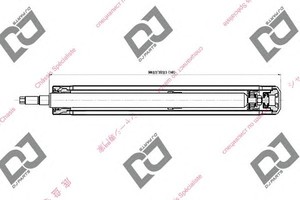 Фото Амортизатор DJ PARTS DS1633HC