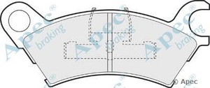 Фото Комлект гальмівних колодок, дисковий механізм APEC braking PAD603