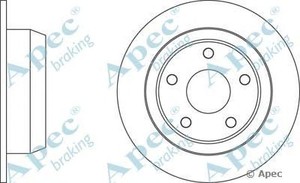 Фото Гальмівний диск APEC braking DSK2180