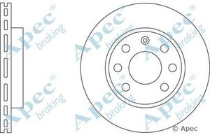 Фото Гальмівний диск APEC braking DSK221