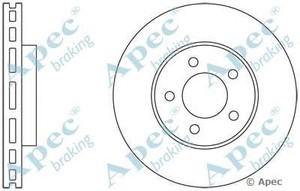 Фото Гальмівний диск APEC braking DSK2314