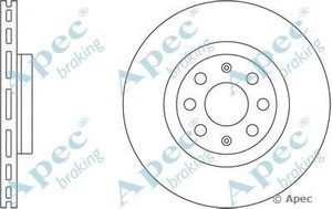 Фото Гальмівний диск APEC braking DSK2399