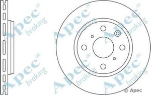 Фото Гальмівний диск APEC braking DSK2411