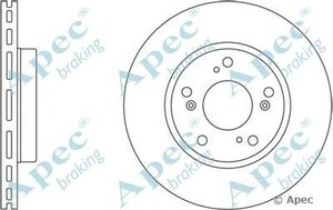 Фото Гальмівний диск APEC braking DSK2432