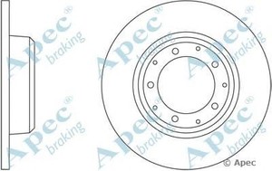 Фото Гальмівний диск APEC braking DSK2452