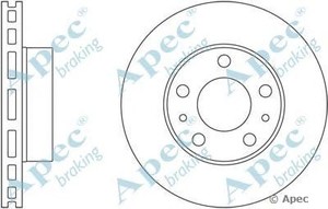 Фото Гальмівний диск APEC braking DSK2480