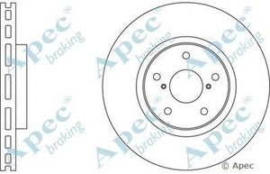 Фото Гальмівний диск APEC braking DSK2583