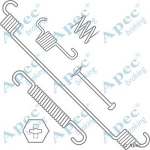 Фото Комплектуючі, гальмівна колодка APEC braking KIT772