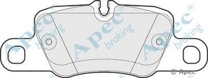 Фото Комплект гальмівних колодок, дискове гальмо APEC braking PAD1725