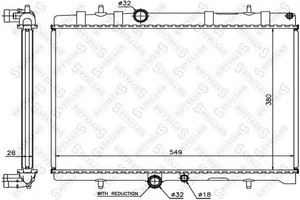 Фото Радіатор, охолодження двигуна STELLOX 10-25077-SX