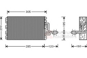 Фото Испаритель, кондиционер VAN WEZEL 5800V186