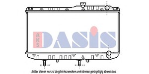 Фото Радіатор, охолодження двигуна AKS DASIS 211740N