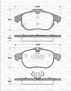 Фото Гальмівні колодки Magneti Marelli 363702161239