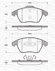 Фото Гальмівні колодки Magneti Marelli 363702161417