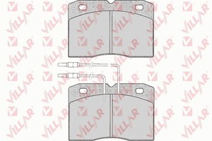 Фото Комплект гальмівних колодок, дискове гальмо VILLAR 626.0015