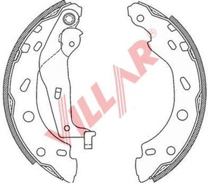 Фото Комплект гальмівних колодок VILLAR 629.0792