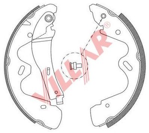 Фото Комплект гальмівних колодок VILLAR 629.0798