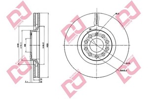 Фото Гальмівний диск DJ PARTS BD1914