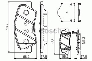 Фото Гальмівні колодки Bosch 0 986 TB3 160