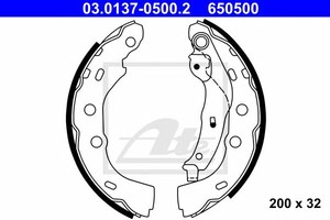 Фото Комплект гальмівних колодок ATE 03.0137-0500.2