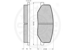 Фото Гальмівні колодки OPTIMAL 9394